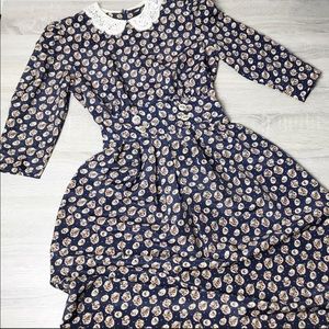 Vintage floral maxi dress